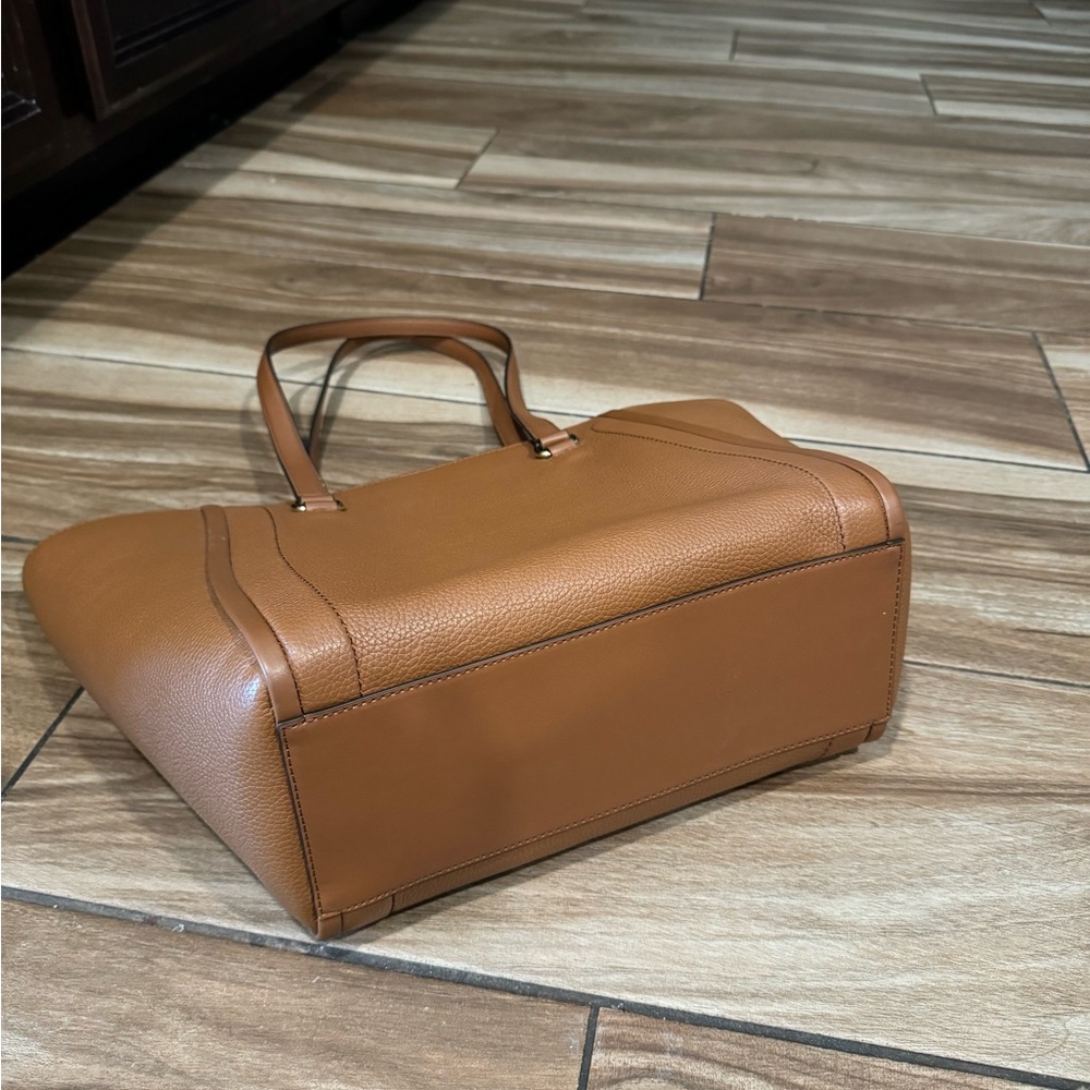 Carine front zip leather tote luggage - Picture 7 of 11